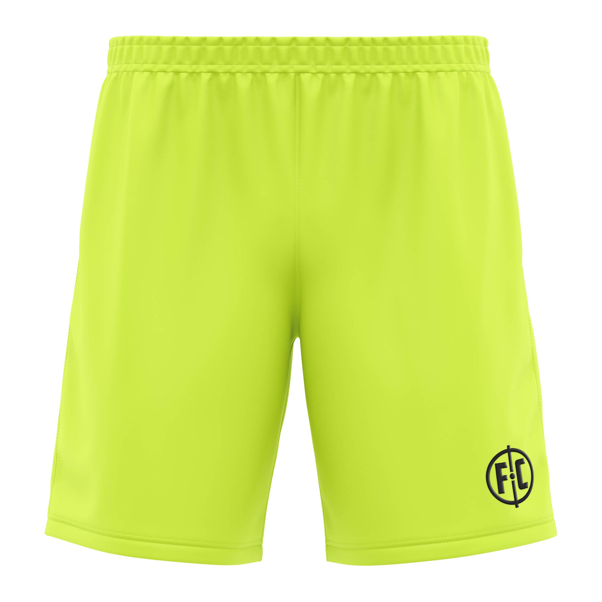 FC Match Football Short - Fluro Yellow