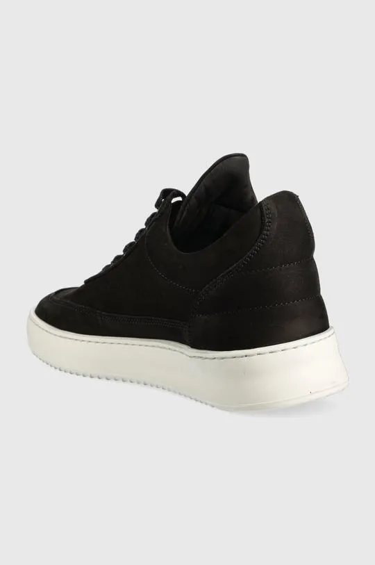 Filling Pieces suede sneakers Low Top Ripple black color 25121721863