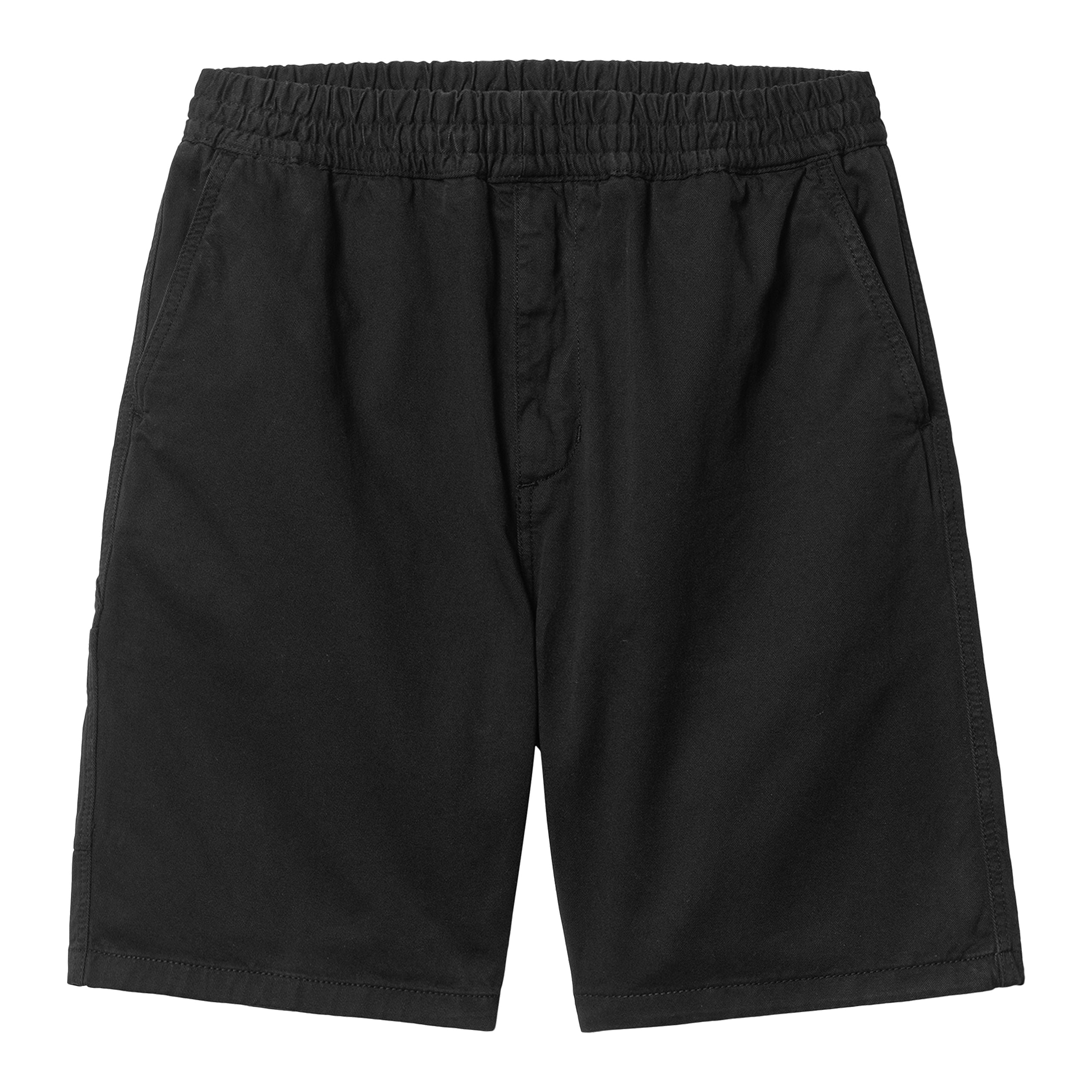 FLINT SHORT BLACK GARMENT DYED