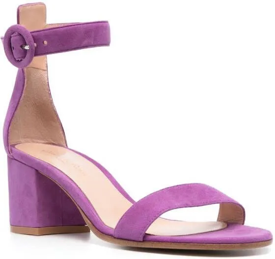 Gianvito Rossi 60mm ankle strap-fastening sandals Purple