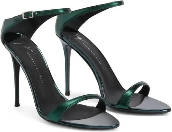 Giuseppe Zanotti Beverlee 105mm satin sandals Green