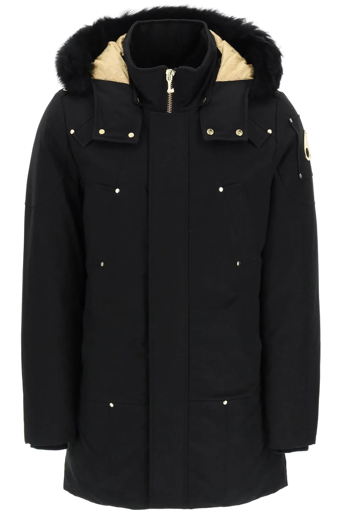 Gold Stirling Neoshear Parka With Shearling Trimming