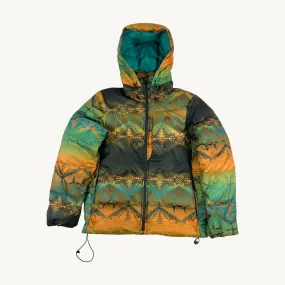 Green y2ks NIKE ACG Aztec Puffer Jacket Coat (M)