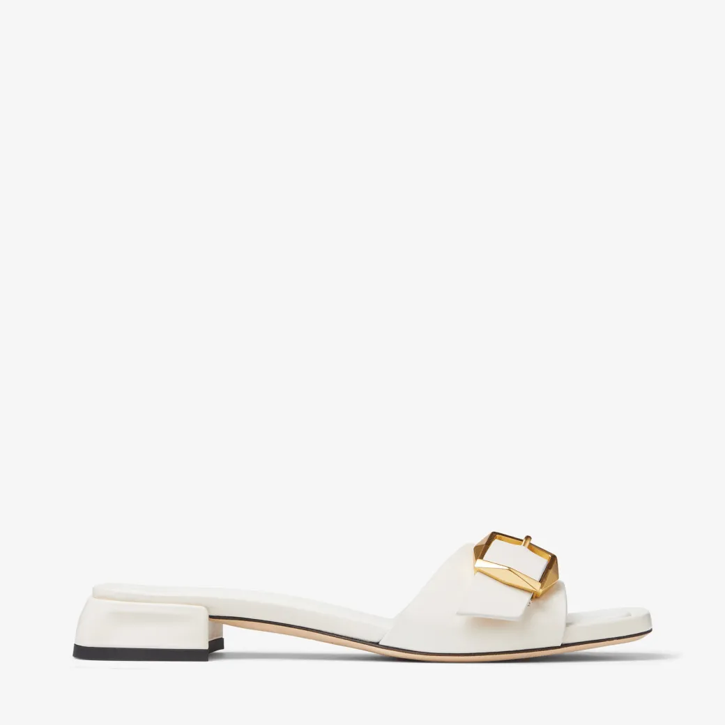 Hawke Mule Flat Latte Leather Flats