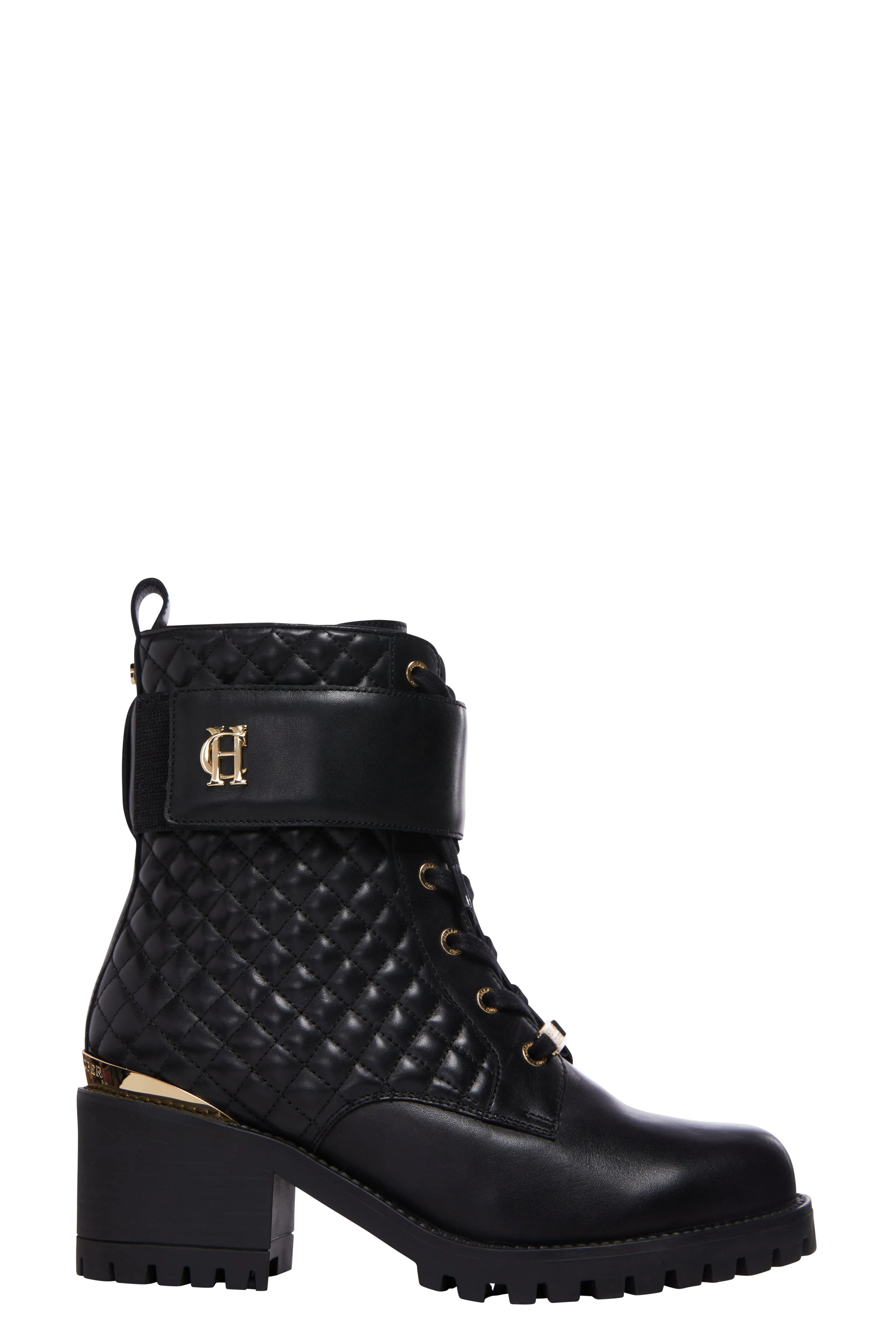 Heeled Biker Boot (Black)