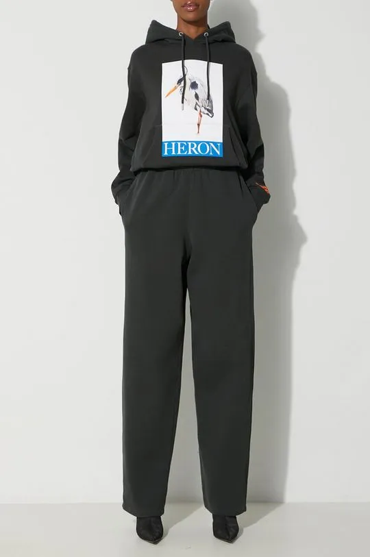 Heron Preston cotton joggers Stfu Os Sweatpants black color HWCH006F23JER0011001