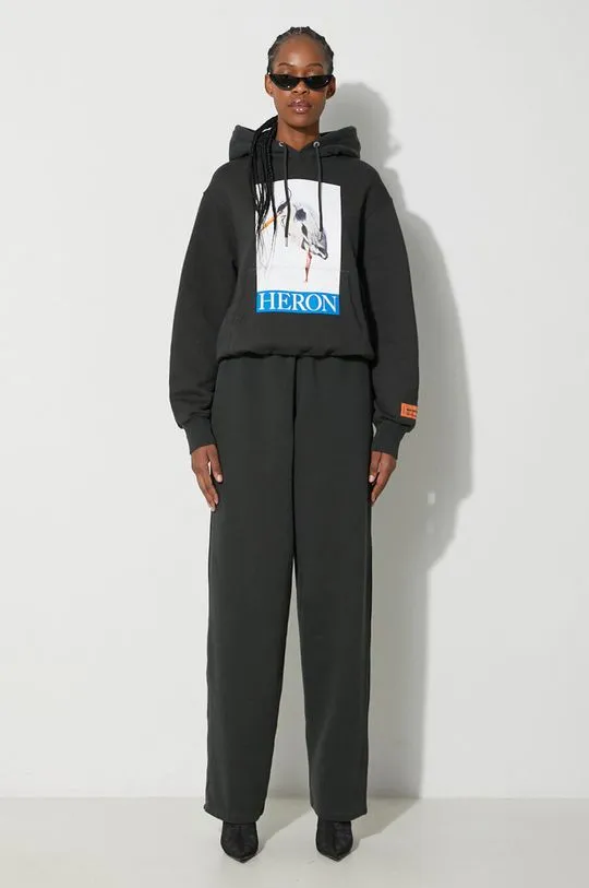 Heron Preston cotton joggers Stfu Os Sweatpants black color HWCH006F23JER0011001