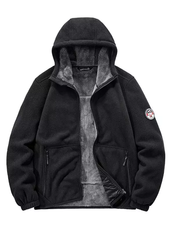 Hooded Winter Men Fleece Jacket