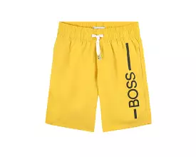 Hugo Boss Kid's J24682 553 Swim Shorts Yellow