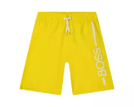 Hugo Boss Kid's J24768 535 Swim Shorts Yellow