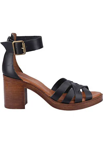 Hush Puppies Giselle Black Sandals | Grattan