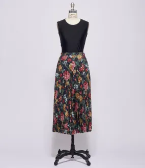 Junya Watanabe Womens Pleated Floral Skirt