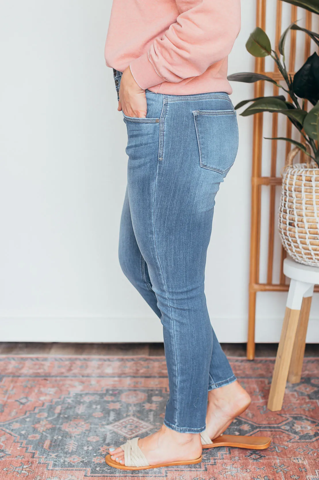 Kan Can Brianne High Rise Super Skinny Jeans