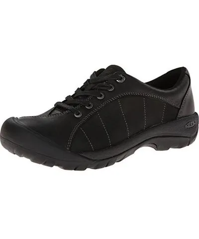 KEEN Presidio Womens Leather Contrast Stitch Fashion Sneakers