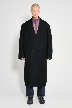 Lemaire Maxi DB Coat Black