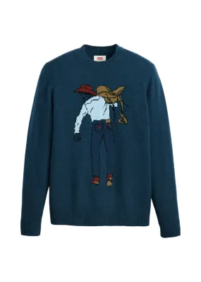 Levi's - Original HM Sweater - Saddleman Intarsia Sargasso Sea