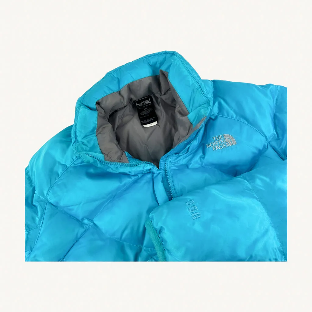 Light Blue 90s The North Face 500 Series Puffer Jacket Coat (M)