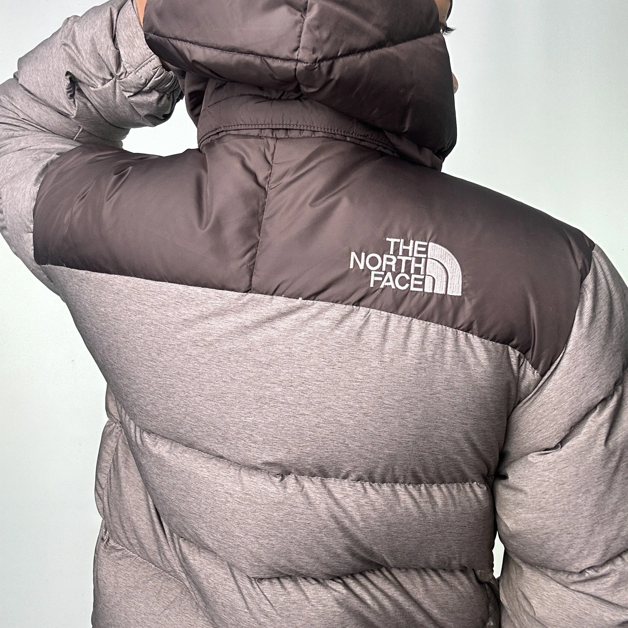 Light Grey 90s The North Face Puffer Jacket Coat (S)