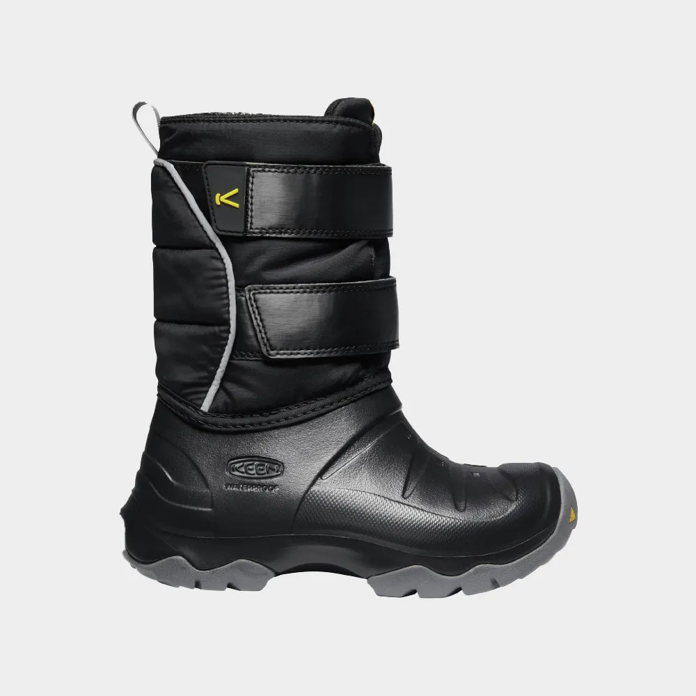 Little Kid's Keen Lumi II Waterproof Boot Color: Black/ Steel Grey