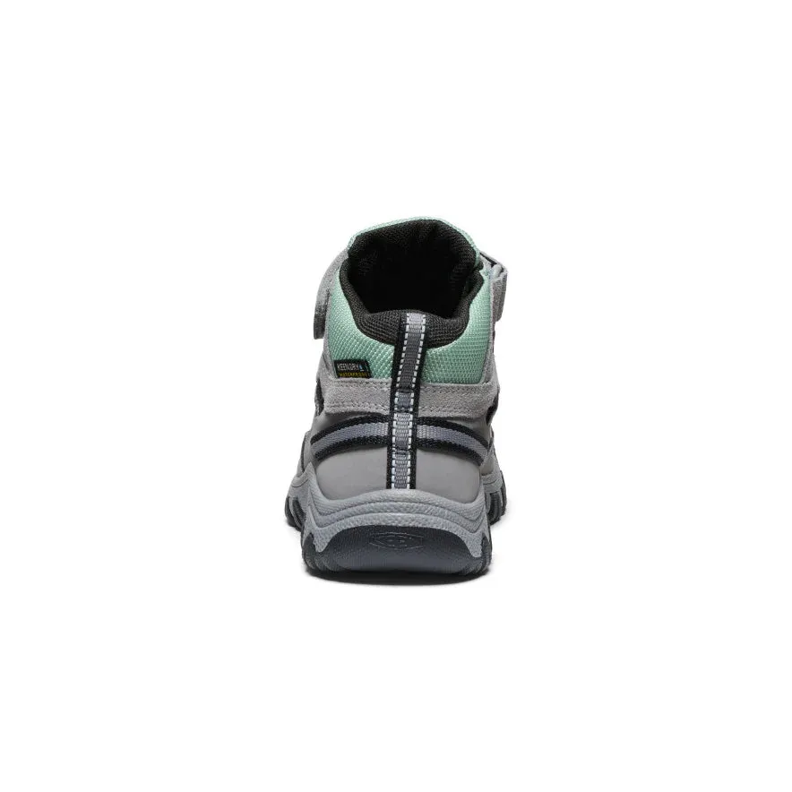 Little Kid's Keen Targhee IV Waterproof Hiking Boot Color: Alloy/ Granite Green