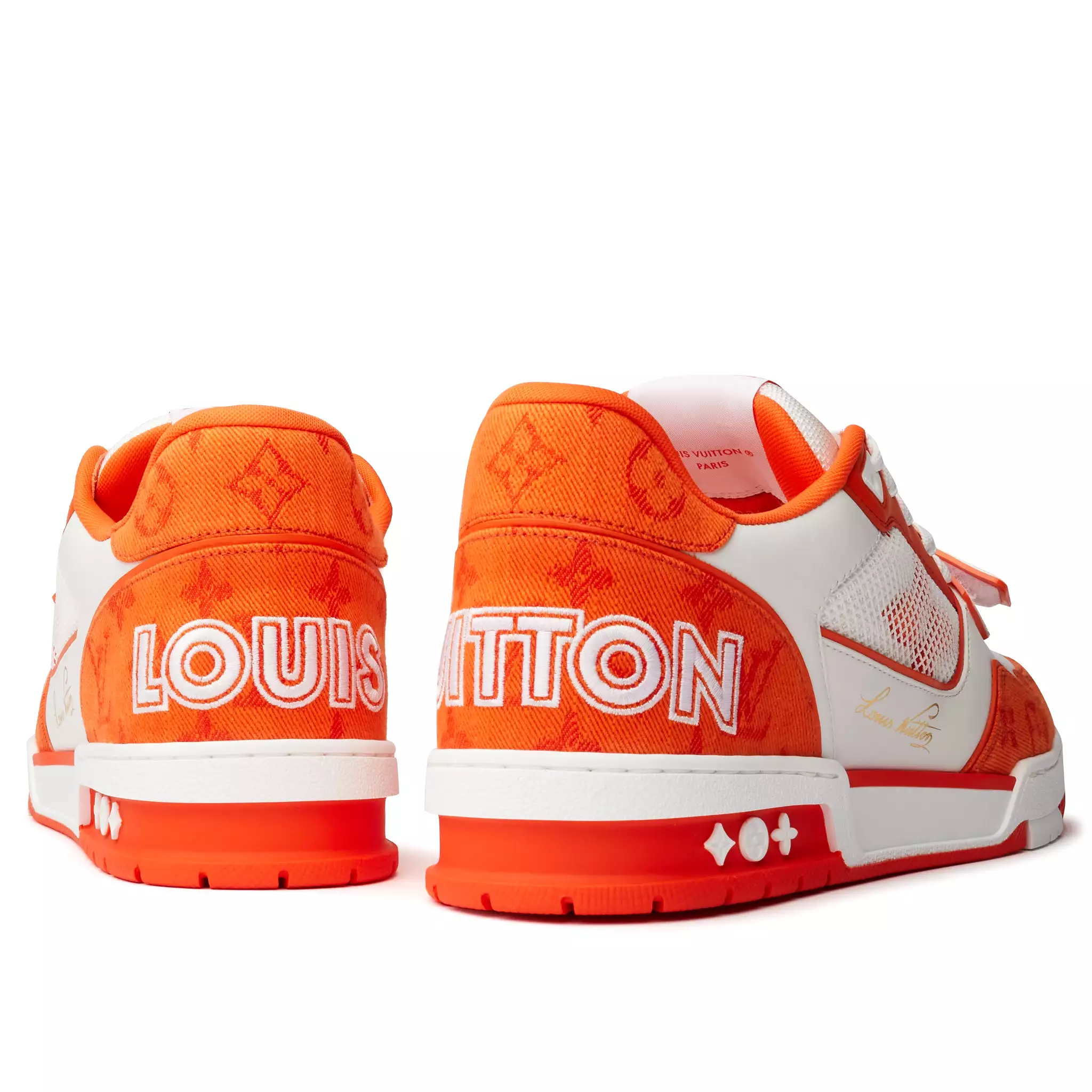 Louis Vuitton LV Monogram Orange Denim Sneaker