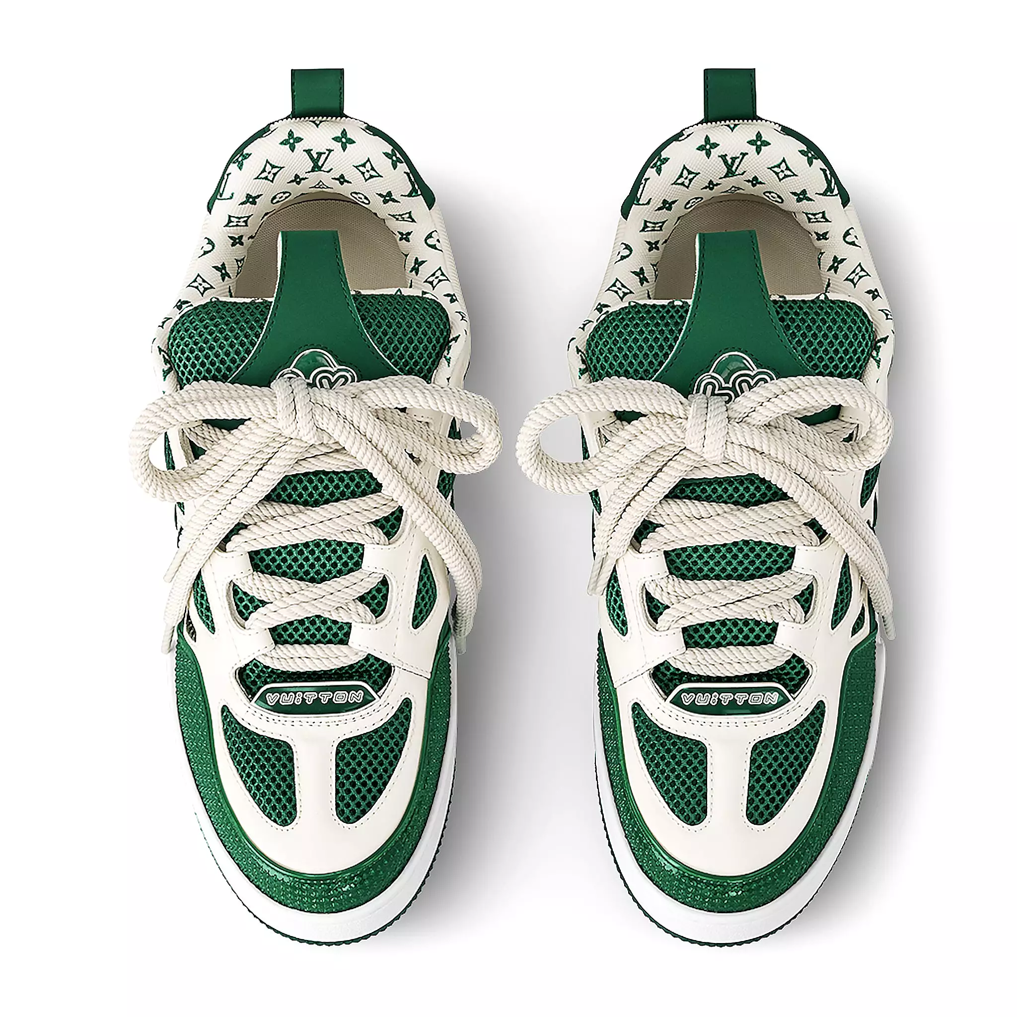 Louis Vuitton LV Skate Monogram Trainer Green Sneaker