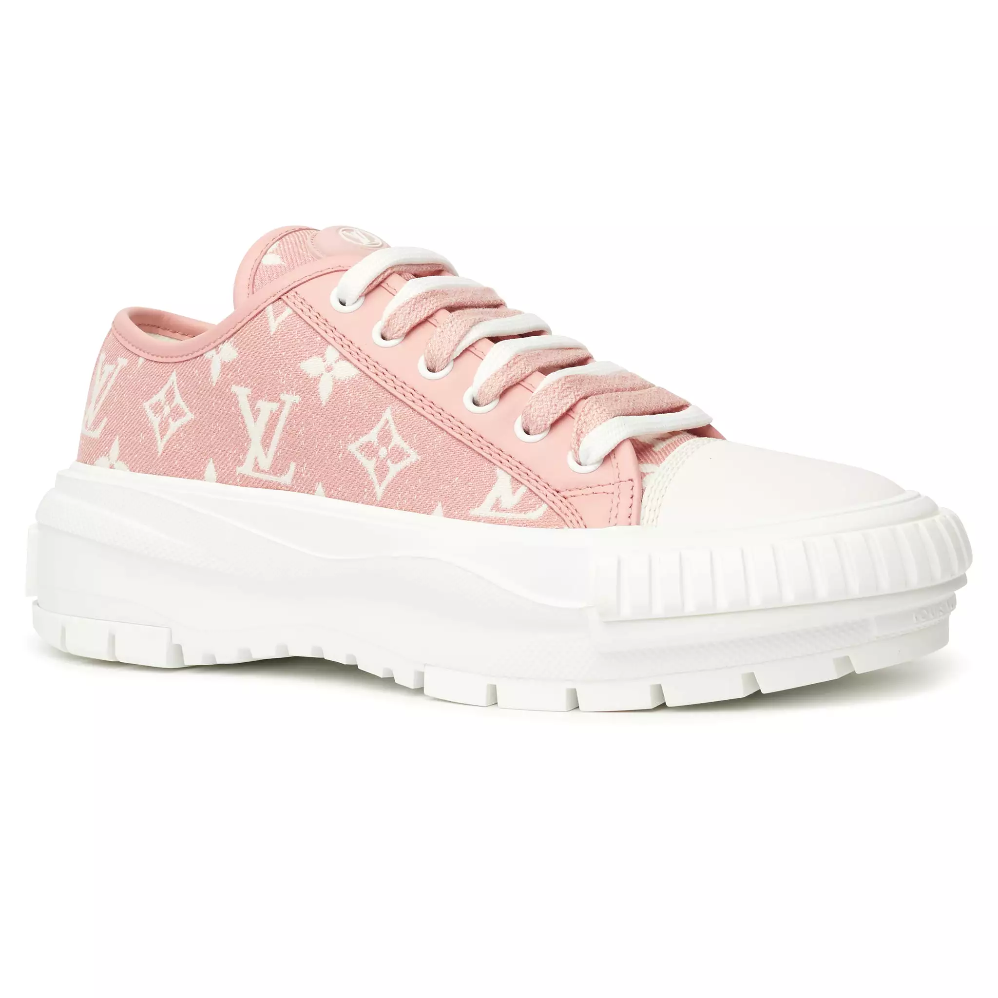 Louis Vuitton LV Squad Monogram Pink White Sneaker