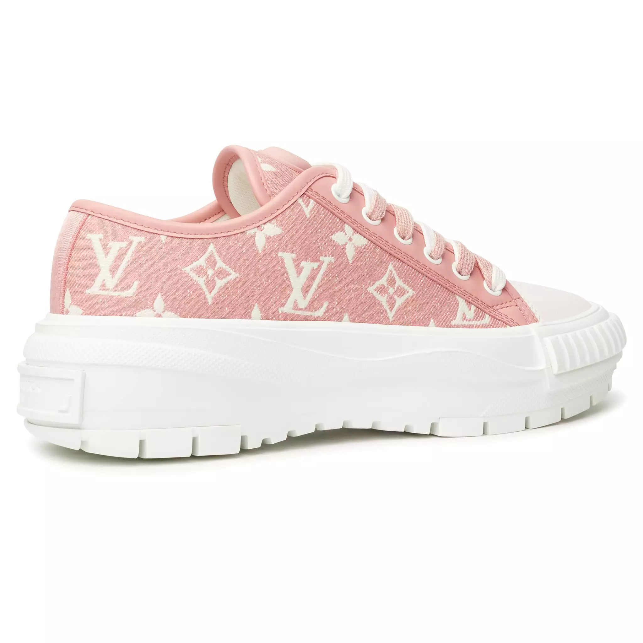 Louis Vuitton LV Squad Monogram Pink White Sneaker