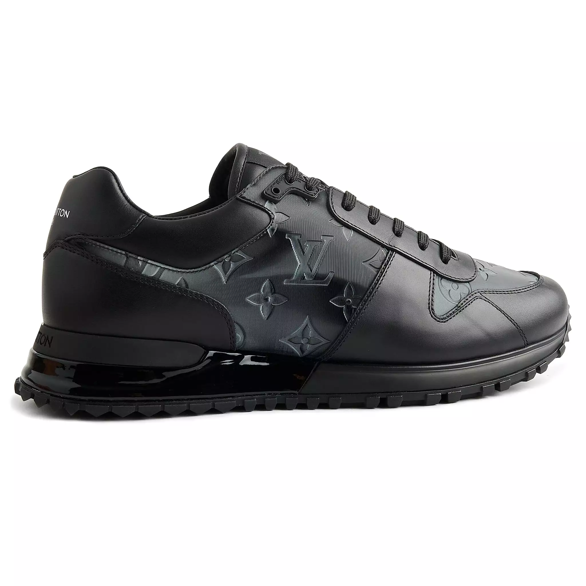 Louis Vuitton Run Away Black Silver Iridecscent Sneaker