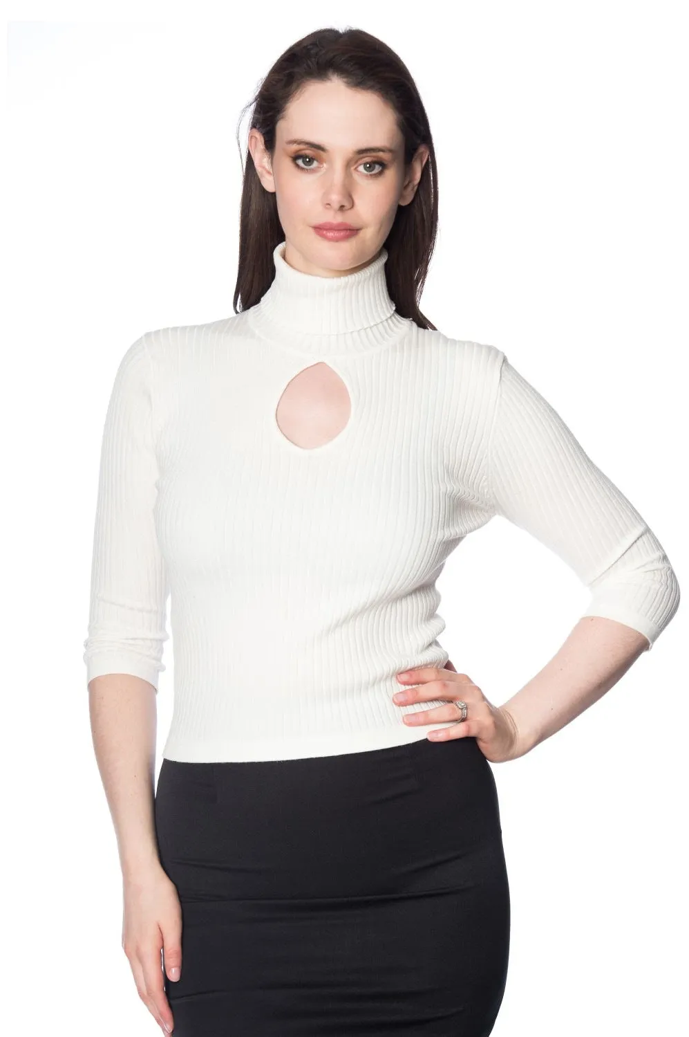 LOUISE RIBBED KNIT POLO