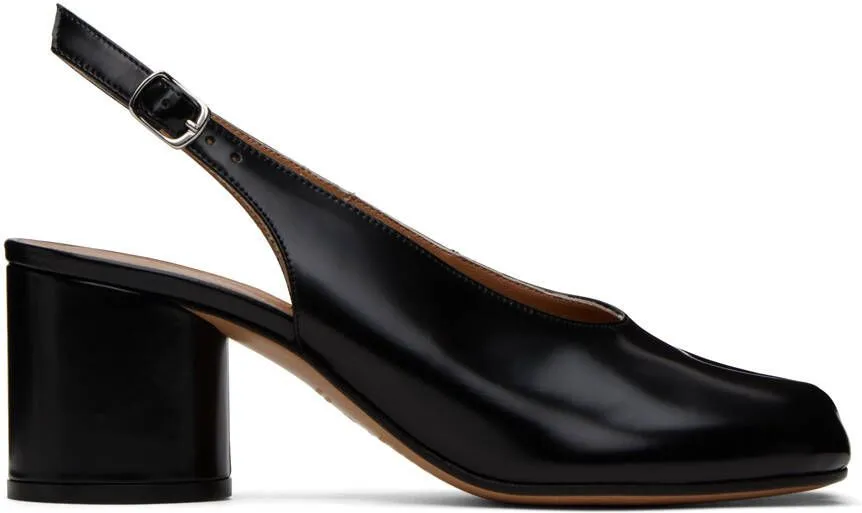 Maison Margiela Black Slingback Tabi Heels