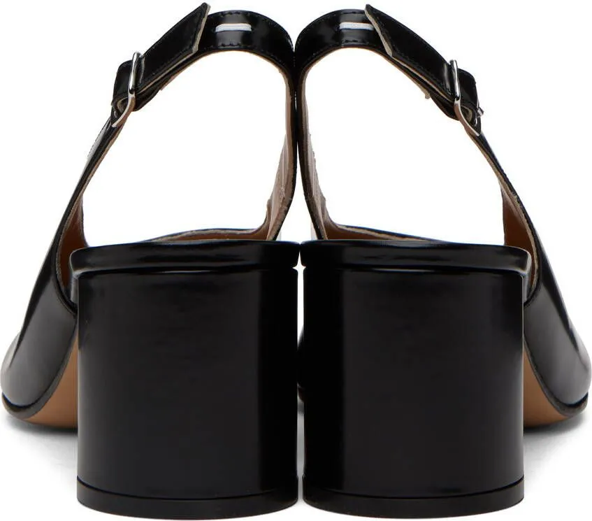 Maison Margiela Black Slingback Tabi Heels