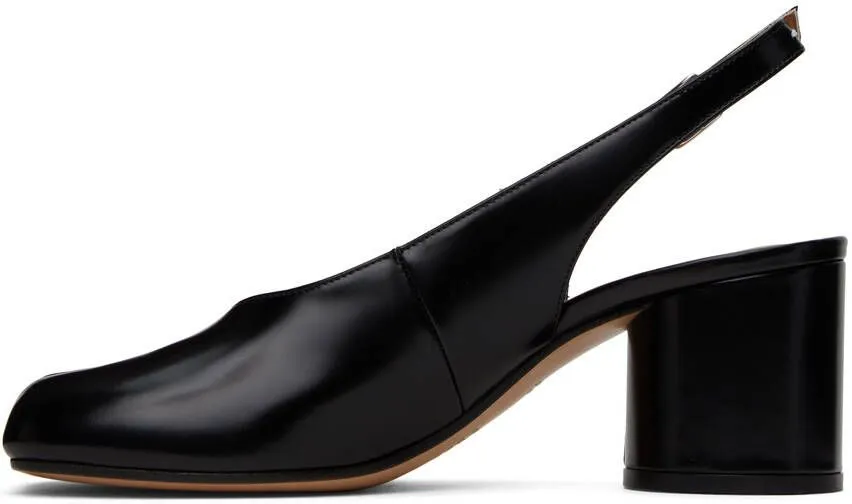 Maison Margiela Black Slingback Tabi Heels