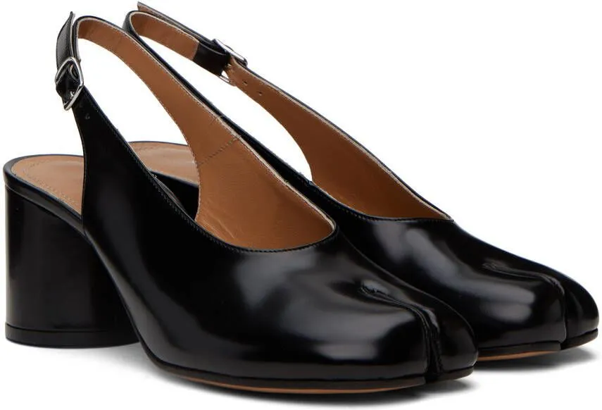 Maison Margiela Black Slingback Tabi Heels