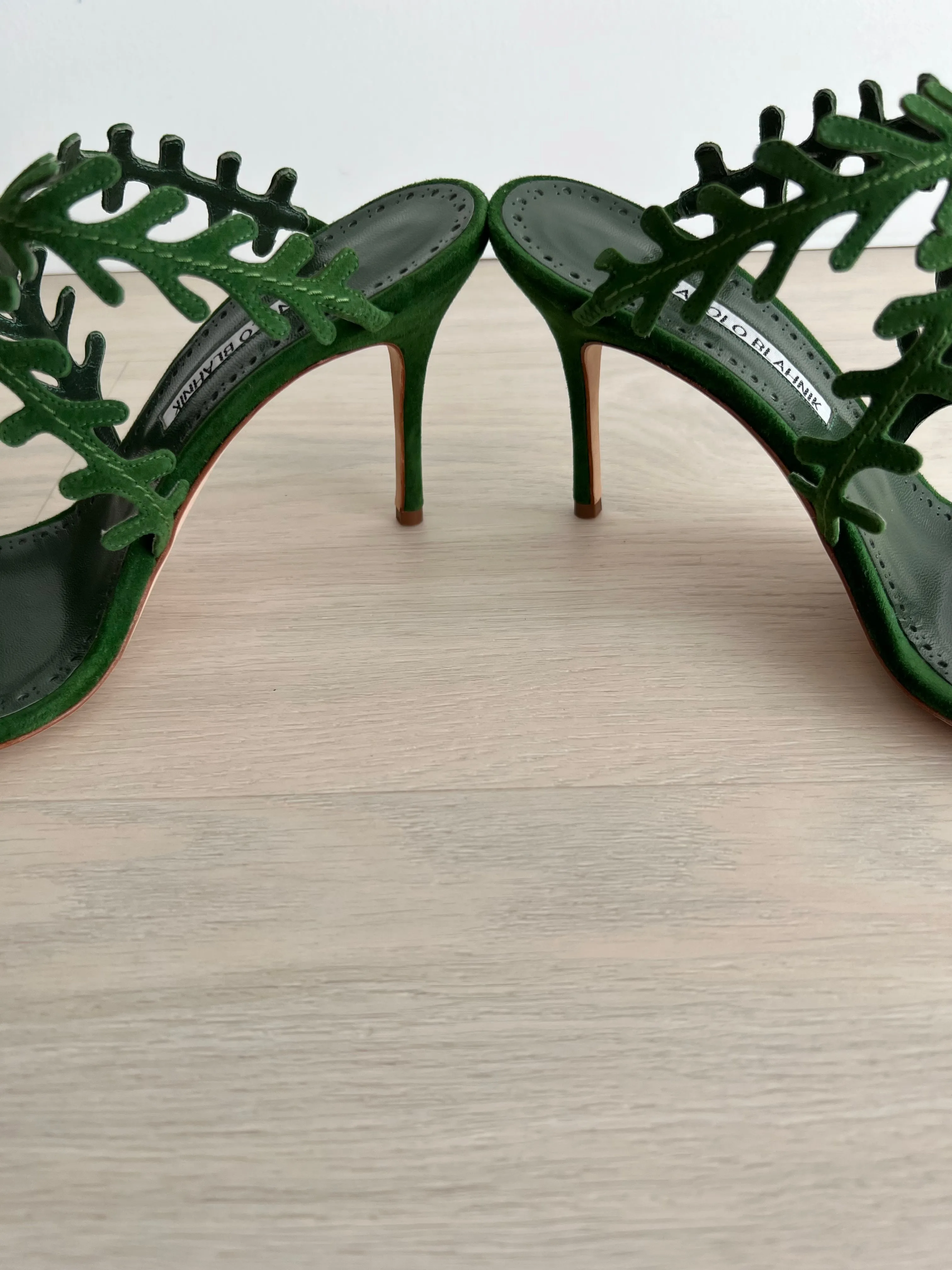 Manolo Blahnik Leafy Vine Heels