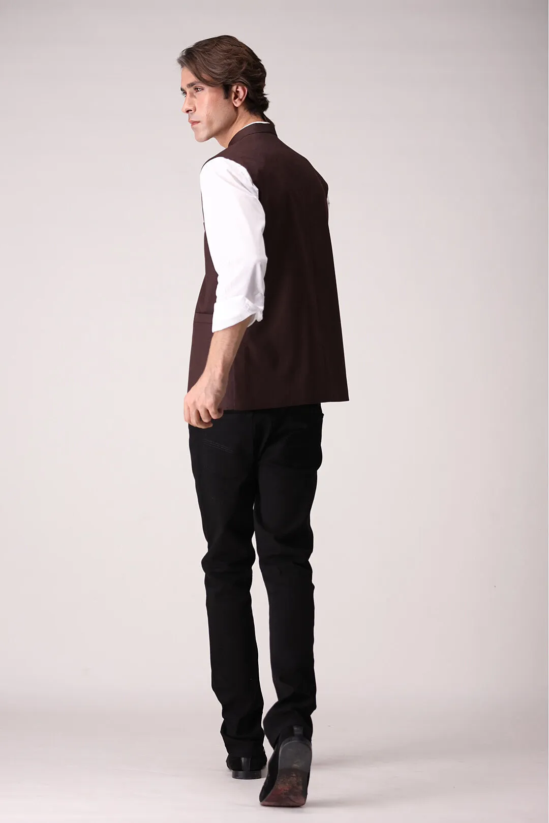 Maroon Waist Coat