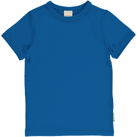 Maxomorra Blue Organic Cotton Short Sleeved Top