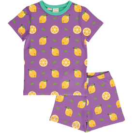 Maxomorra Lemon Organic Cotton Short Pyjamas