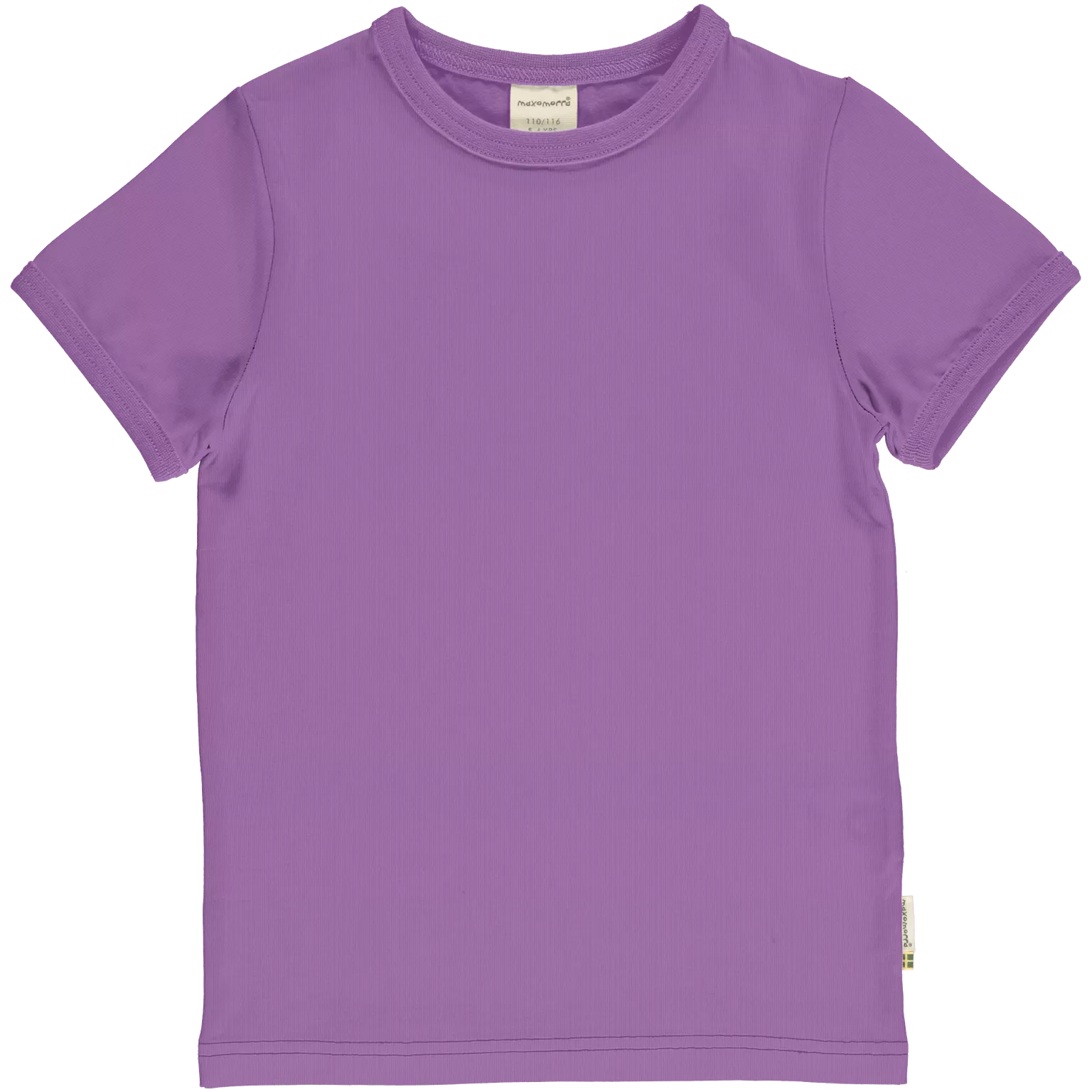 Maxomorra Purple Organic Cotton Short Sleeved Top