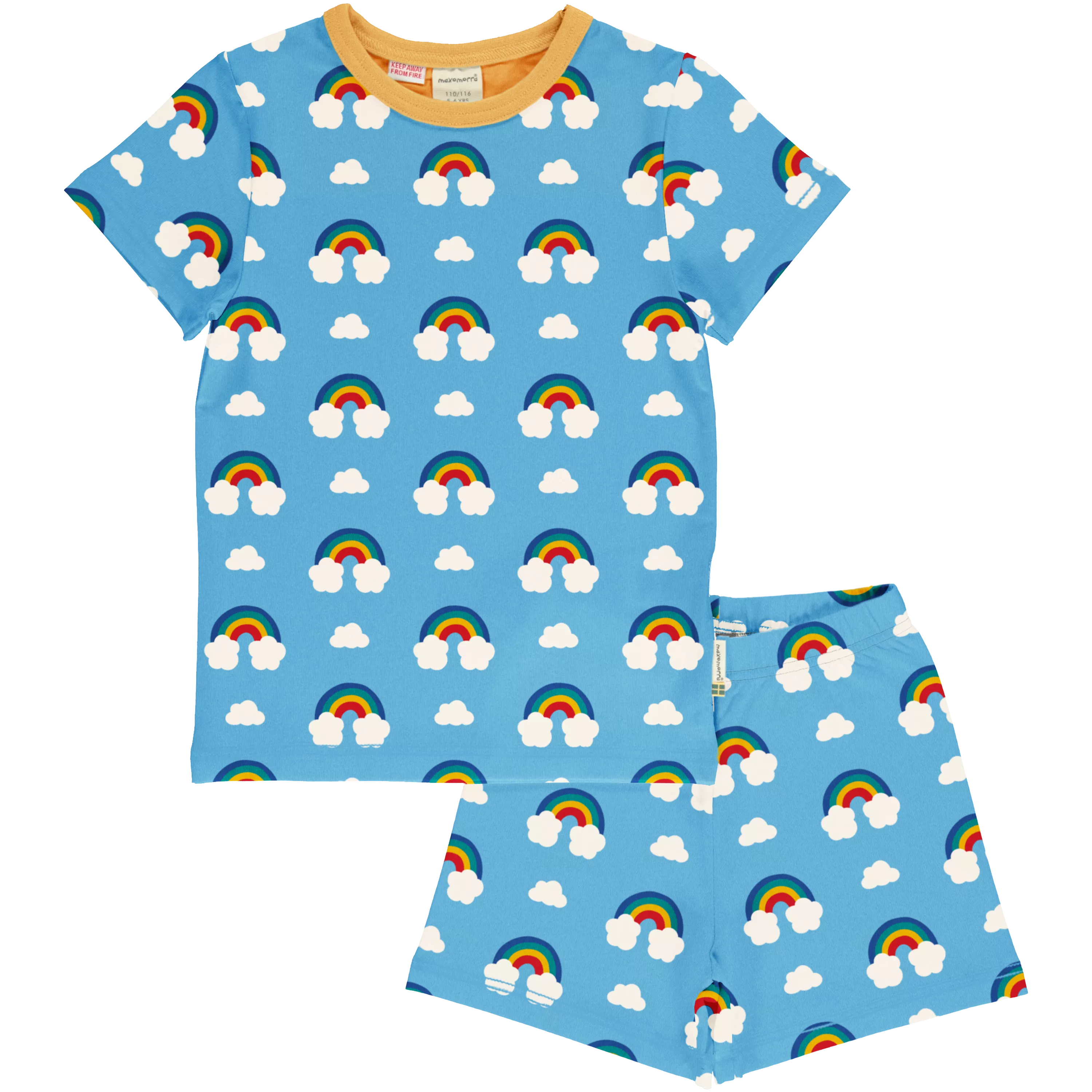 Maxomorra Rainbow Organic Cotton Short Pyjamas