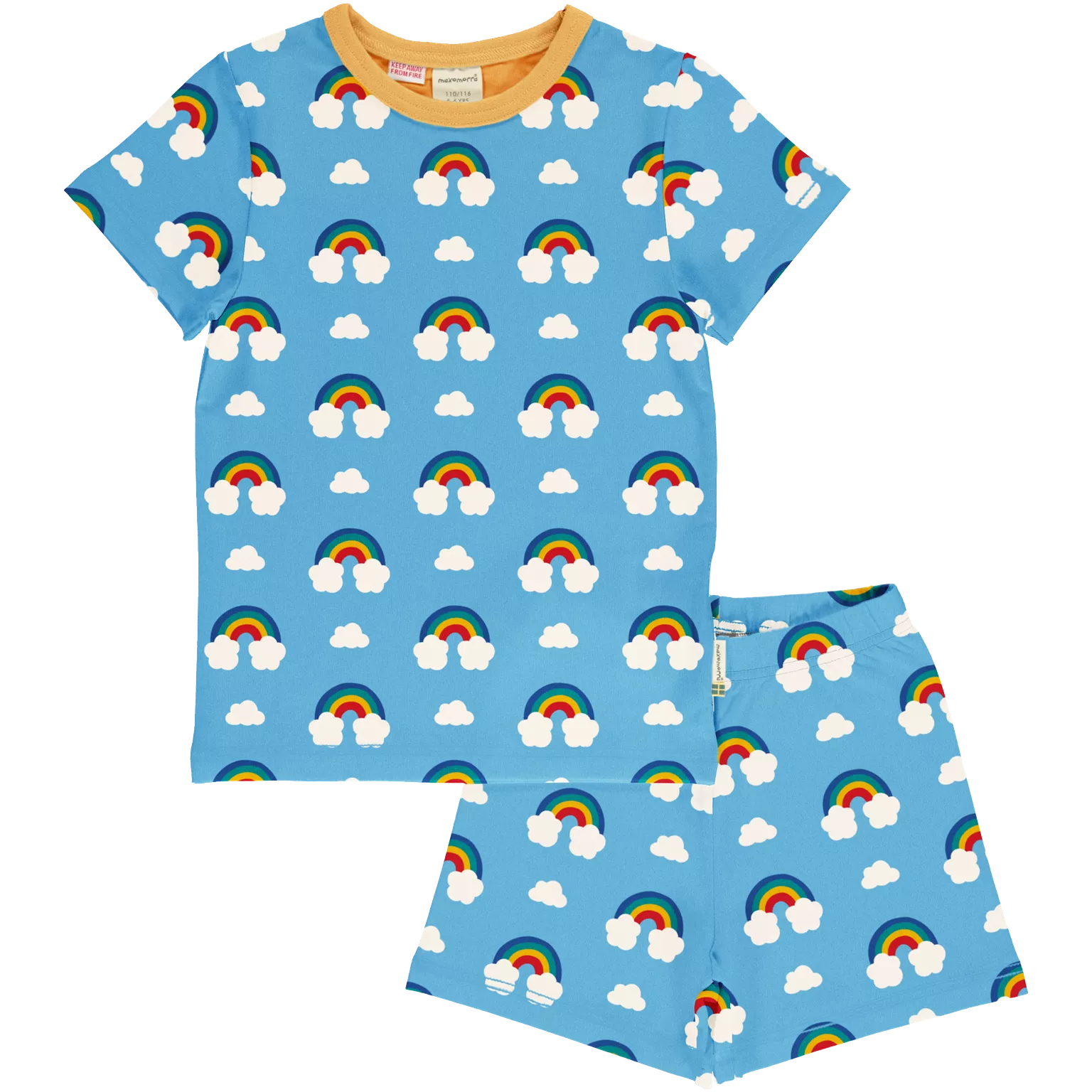 Maxomorra Rainbow Organic Cotton Short Pyjamas