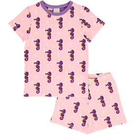 Maxomorra Seahorse Organic Cotton Short Pyjamas