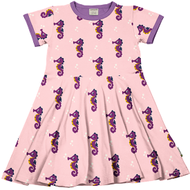 Maxomorra Seahorse Organic Cotton Short Sleeved Circle Dress