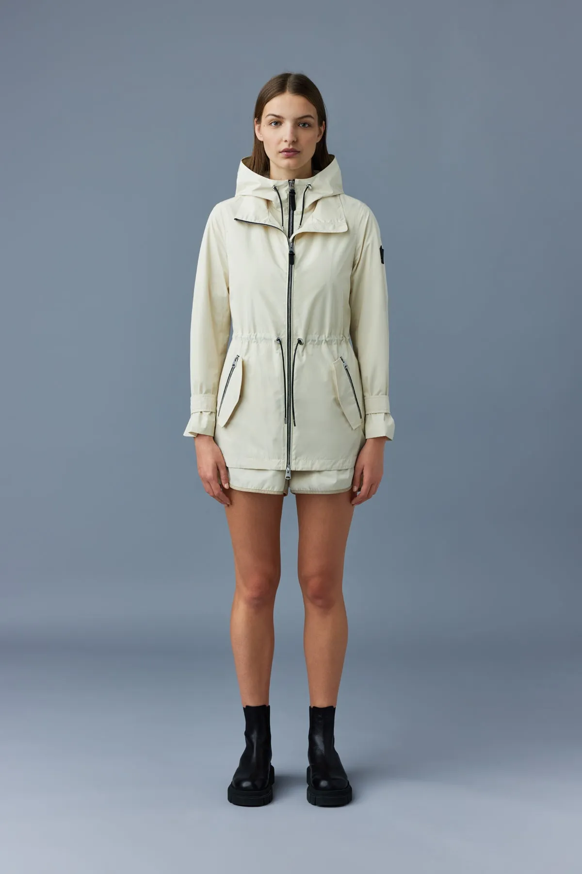 MELANY 2-in-1 rain parka with removable bib Cream