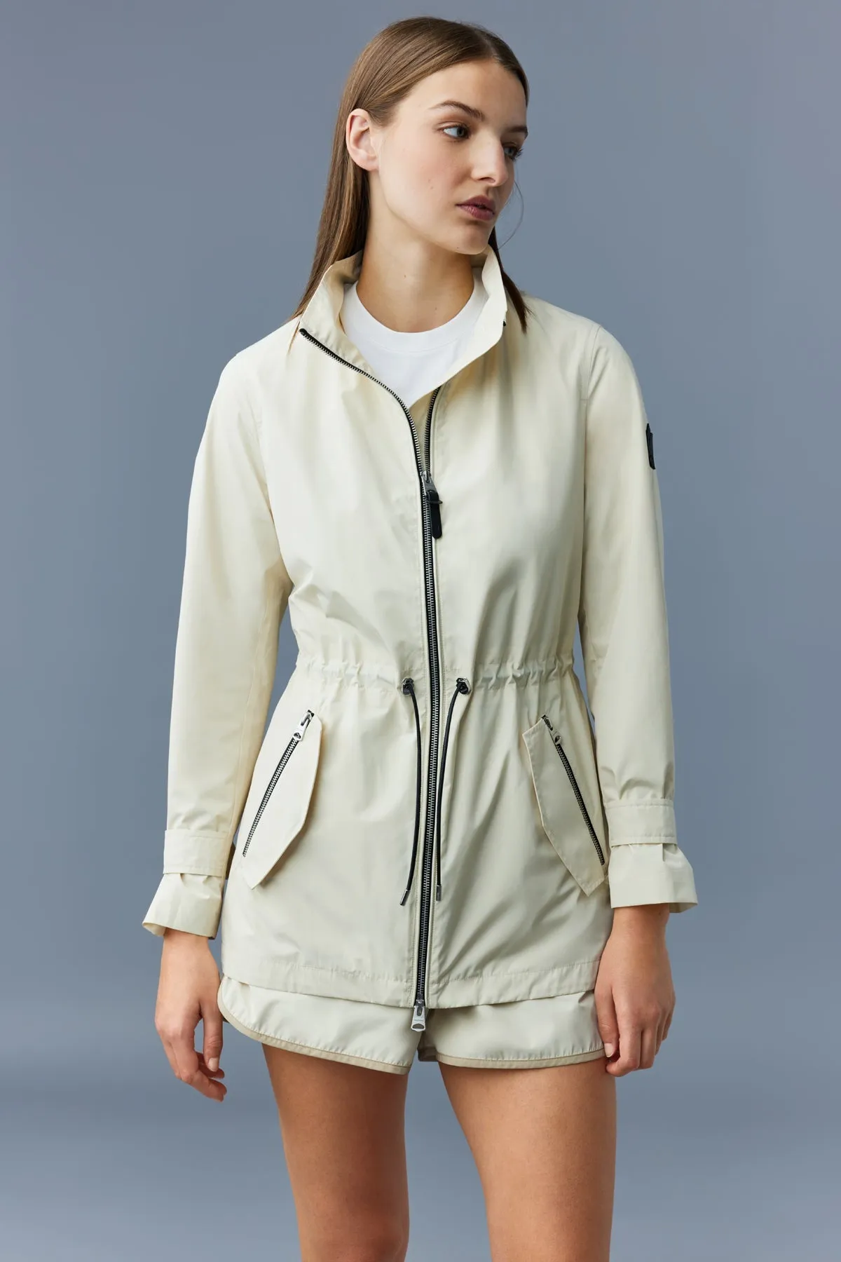 MELANY 2-in-1 rain parka with removable bib Cream