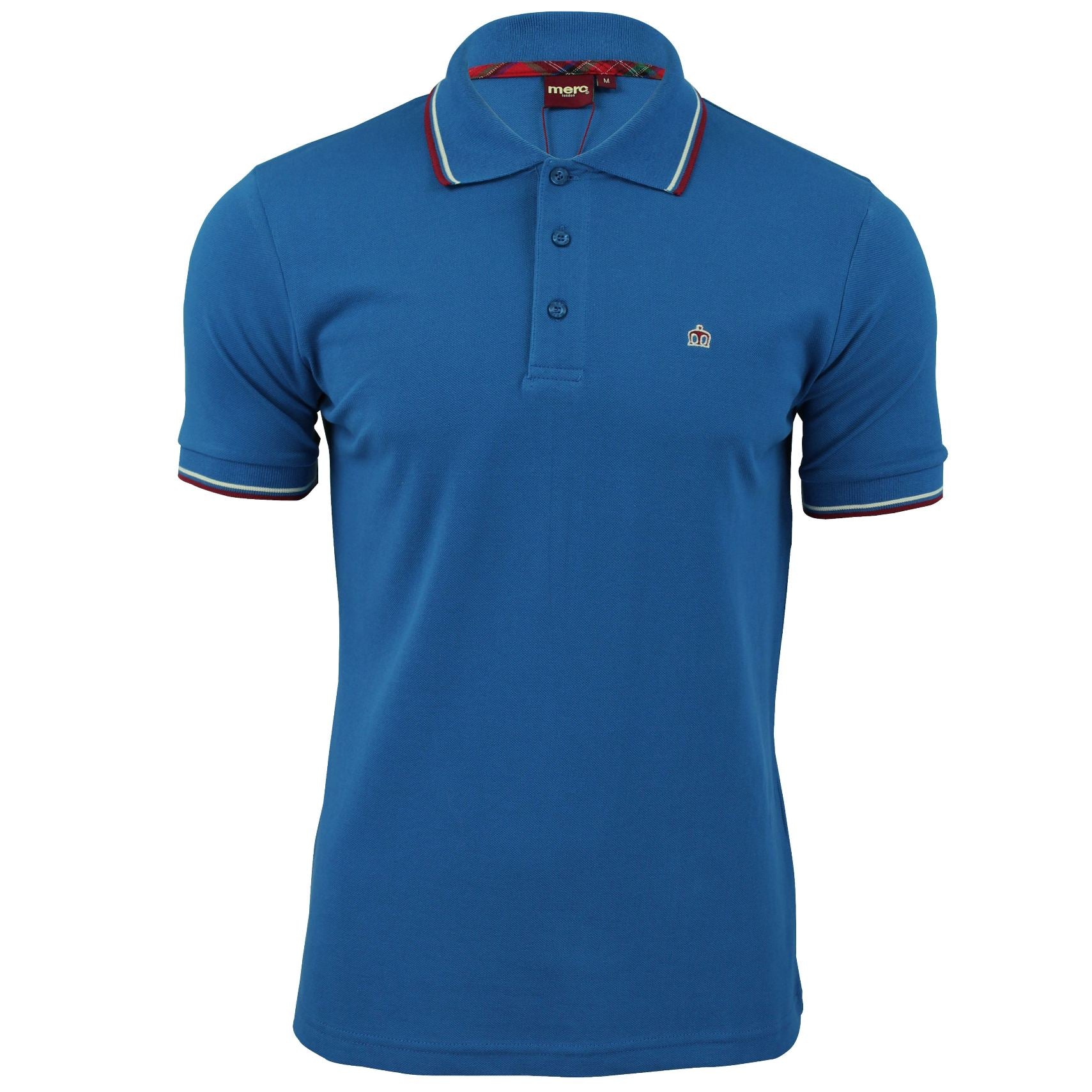 Mens Merc London 'Card' Pique Polo Shirt Mod Retro