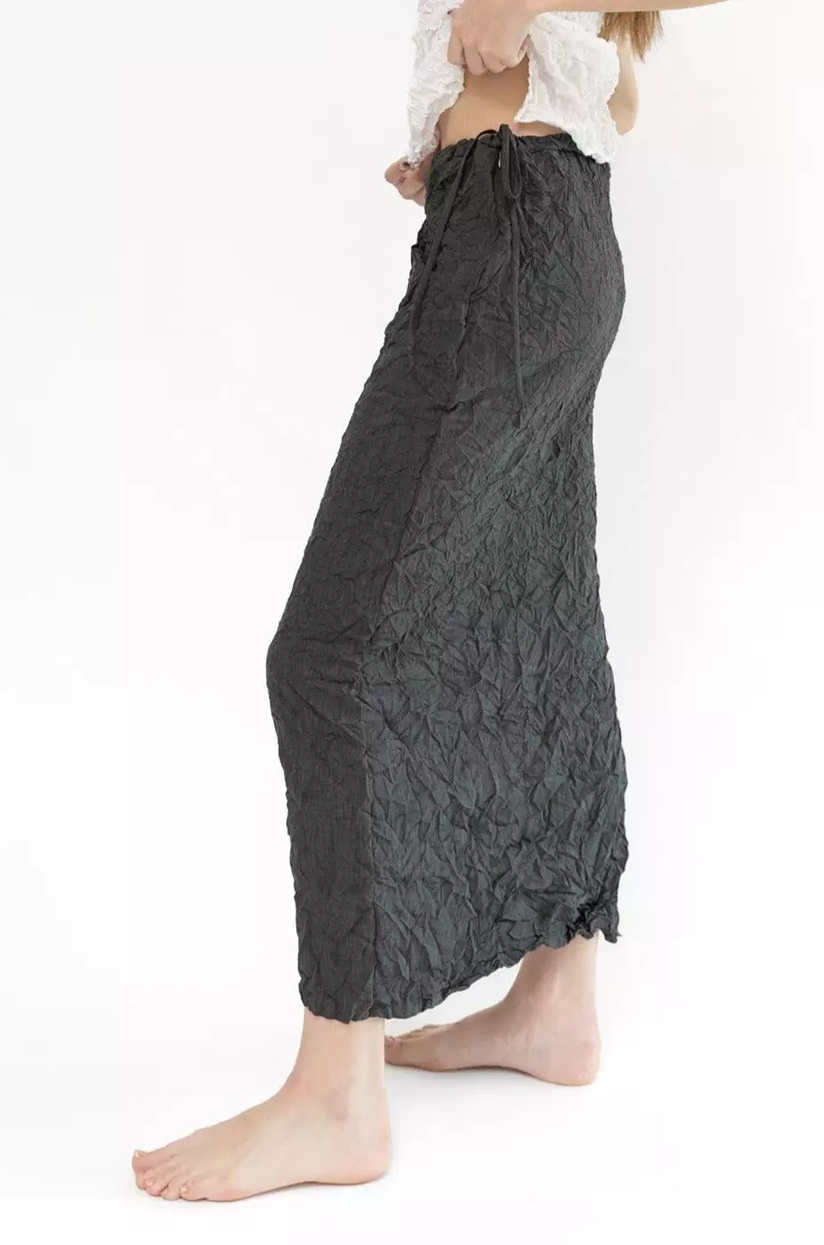 Moth Convertible Column Skirt | Charcoal