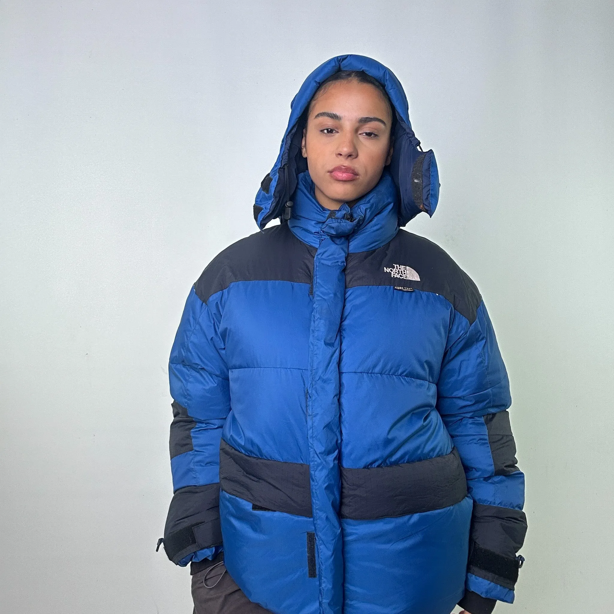 Navy Blue 90s The North Face Puffer Jacket Coat (L)