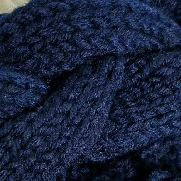 Navy Blue Knitted Headband