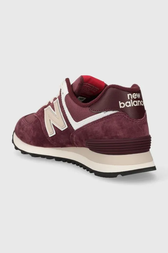 New Balance sneakers 574 maroon color